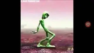 Зеленый человек который страшно танцует смотреть всем ))))