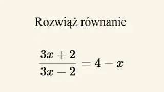 Matura 2021 - zadanie 32 (otwarte) - nierówność wymierna