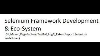 Selenium Automation FW and Ecosystem Part 1-Git Set Up and Cloning
