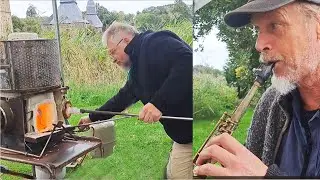 "Two Blow Jobs" - two artists blow into their pipe. An extraordinary jam session | Armin & Hans
