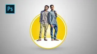 Pop Out Effect Photoshop Tutorial - Circle Yellow Color