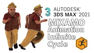 Make Mixamo Animation Infinite Cycle in Autodesk 3DS MAX 2021