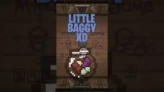 LITTLE BAGGY ES BUEN ITEM CON EL PHD Y EL PIE DE LA SUERTE the binding of isaac repentance #shorts