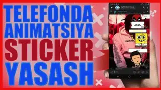 Telegramda jonli sticker yasash || Telegramdan Animatsion sticker yasash || sticker yasash oson yoli