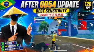 Free Fire Headshot Setting After OB54 Update ⚡ Best Sensitivity Settings (iPhone 11,12,13,15,16)