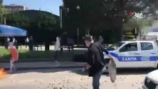 Zabıtaya kızdı Kamyonetini yaktı Akp ye oy verdim diyen esnafın sonu