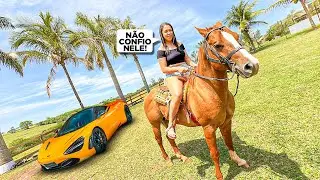 😱MINHA AMIGA FOI TESTAR O CAVALO GTR DO RENATO E SE ARREPENDEU