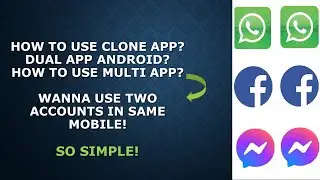 How to use clone app in android | Dual App Android | Multi App
