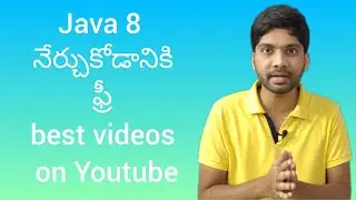 Best Free Resources to learn JAVA 8 from || Important Concepts for Interview (in Telugu)