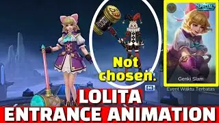 LOLITA GENKI SLAM SKIN SPECIAL SKIN UPDATE | SKIN ENTRANCE ANIMATION | MLBB
