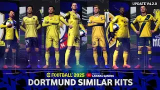 Dortmund similar kits eFootball 2025 Mobile
