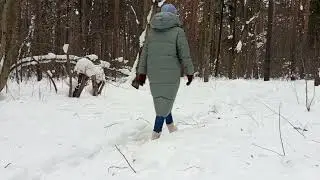 Прогулка по зимнему лесу/ Медитация в зимнем лесу/A walk through the winter forest 