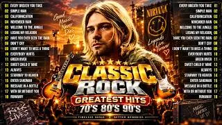Best Classic Rock Songs Of All Time🔥Metallica, ACDC, Aerosmith, Bon Jovi💥70s 80s 90s Classic Rock