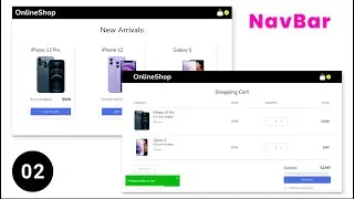 Complete Shopping Cart 🛒 - 2 Creating a simple NavBar | React and Redux Toolkit Course 🔥