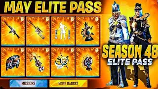 MAY ELITE PASS  FREE FIRE 2022 ||   SEASON 48 ELITE PASS REVIEW || NEXT ELITE PASS FREE FIRE 2022