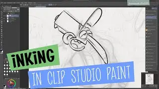 My clean up / inking  process in Clip Studio paint