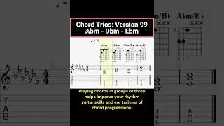 Chord Trios: Version 99, Abm - Dbm - Ebm 