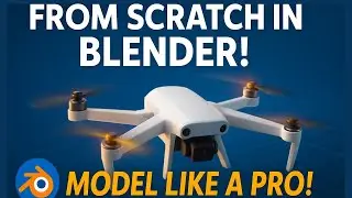 Realistic Drone Animation in Blender | Smooth Flying Motion Tutorial
