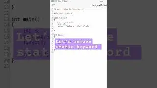 local static variable usage 