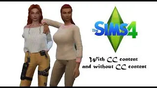 ПЕРСОНАЖИ С И БЕЗ ДОП КОНТЕНТА | THE SIMS 4 | CAS | TS4