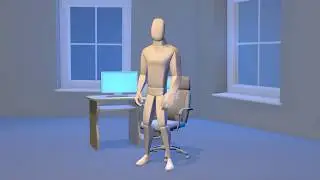 Standing up animation process