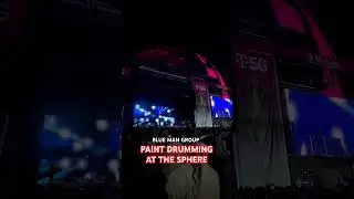 Blue Man Group paint drumming during F1 at the Vegas Sphere! 🤩🏎️🏁