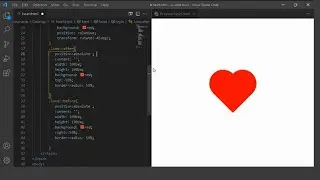 Make a Heart shape using only html and CSS