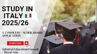 STUDY 📚 IN ITALY 🇮🇹 2025/26 A-Z PROCESS + FULLY FUNDED SCHOLARSHIPS