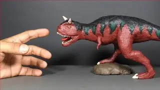 Como hacer un CARNOTAURUS de Plastilina paso a paso - Mi mundo de Plastilina