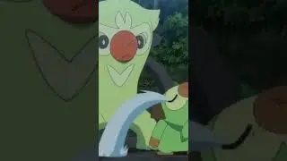 Thwackey helping Grookey 