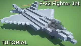 ✔ Minecraft | F-22 Raptor Fighter Jet Tutorial / Savaş Jeti Yapımı