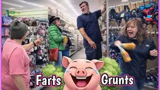 FARTING with PIG GRUNTING NOISES!!! 🐷💩 (Funny Fart Prank) 🤣🐽