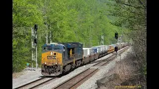 CSX 942, Q130, at the hotbox detector at HK, mp252.1 Ohiopyle, PA, 5 08 2015