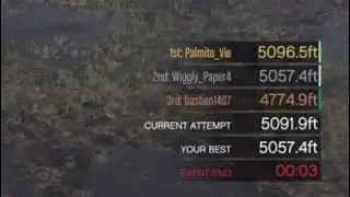 My closest win on GTA so far...