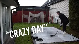 COLLEGE Hockey Vlog | SHOOTING & TRAVELING