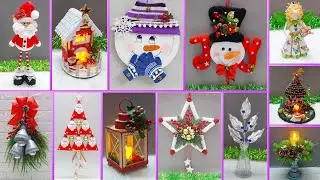 12 Economical Christmas Decoration ideas Made From simple materials | DIY Christmas craft idea🎄271