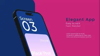 Free App Promo iPhone Mockup 14 pro After Effects Template Snail Motion