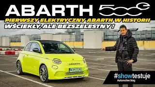 Abarth 500e Cabrio Turismo (2024) 155 KM - pierwszy elektryczny skorpion! [ #showtestuje ] TEST PL