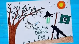 Defence Day Chart //6th September Drawing //Defense Day Easy Drawing //Pakistan Defence Day Poster
