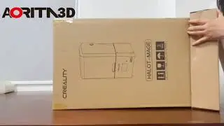 Unbox creality halot-mage 8k 3d printer