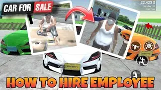 HOW TO GET HIRE EMPLOYEE UPDATE IN CAR FOR SALE || HOW TO UPDATE CAR SALER SIMULATOR DEALERSHIP