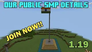 OUR PUBLIC SMP DETAILS 1.19 | (FREE TO JOIN) Best Survival PE/Bedrock SMP | GreatSG
