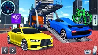 Robot Car Transporter Truck Simulator - Multiple Transformation Jet Robot Car - Android GamePlay