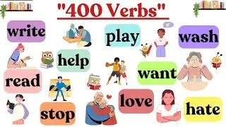 🚀Master 400 Essential English Verbs & Speak Fluently! | Learn Fast & Improve Vocabulary🔥