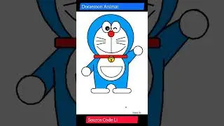 Python Doraemon Code | Python Graphic Design | Python Animation Tutorial