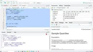 R Programming - Building a Sample Distribution of the Sample Means - Histogram