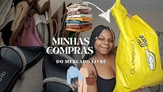 minhas compras do mercado livre (conjunto, sandalia , croppeds ) 💗🎀