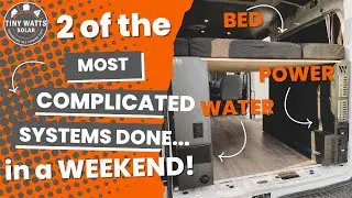 Half your van build done in a WEEK! PRE-PLUMBED WATER SYSTEM & PRE-WIRED POWER SYSTEM DROP IN READY!