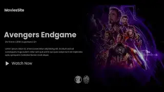 Movies Landing Page With Fade Transition Between Sections Using Html , CSS and JavaScript | Pure CSS