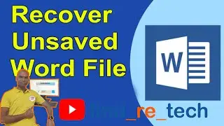 How to recover unsaved word file. #microsoft #word #Unsave #recover